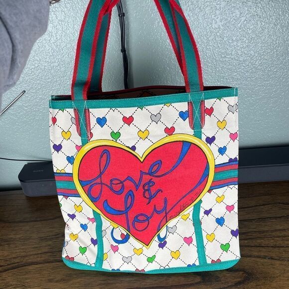 NWT Vintage Brighton Love & Joy Big Tote Bag - Picture 1 of 6